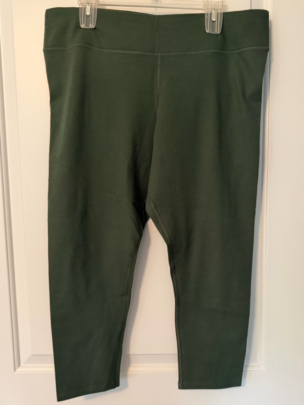Pact Leaf Green Stretch Capri Leggings Sz XXL